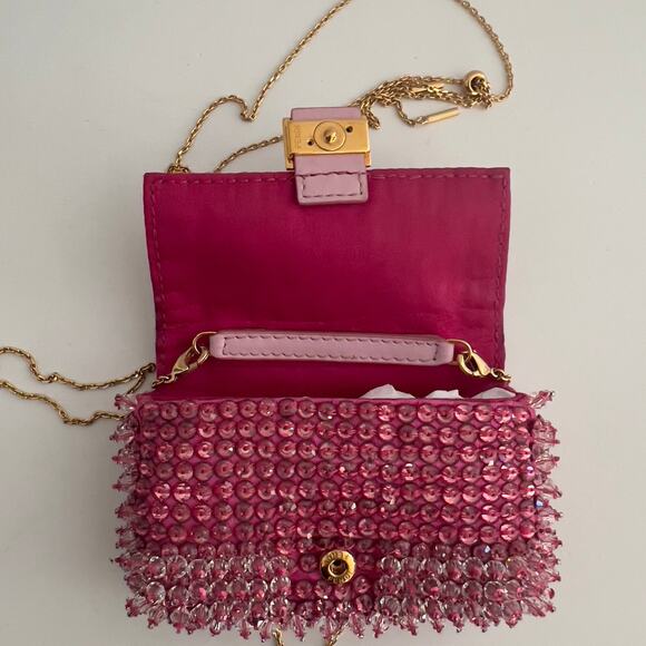 Fendi Pink Beaded Nano - Picture 6 of 9